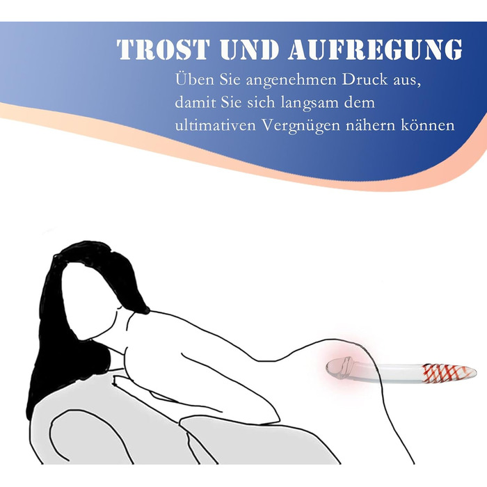 Анальний дildo з скла для жінок та чоловіків, великий розмір, преміум якість