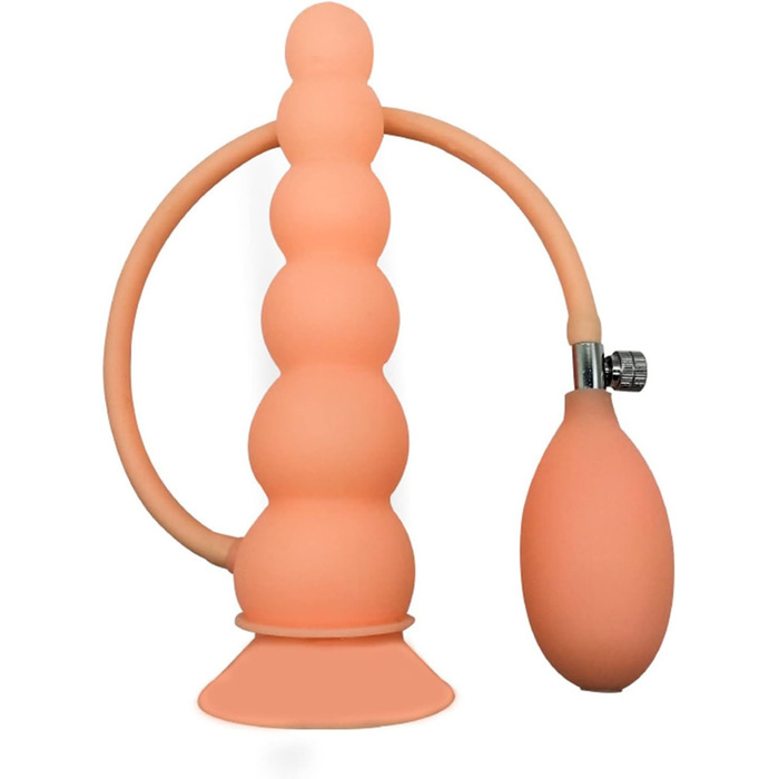 Анальний плагін з 6 перлами, силікон, великий розмір, регульований, для стимуляції та масажу простати, XL, для гомосексуалів