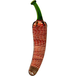 Glasdildo Glass Vibrations - Червоний Перець