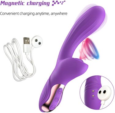 Вібратор жіночий Sexspielzeug Rabbit, 10 режимів, чорний