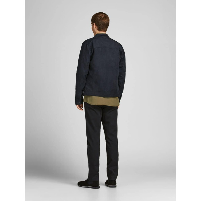 Чоловіча куртка з екошкіри Jack & Jones, чорна, розмір XL