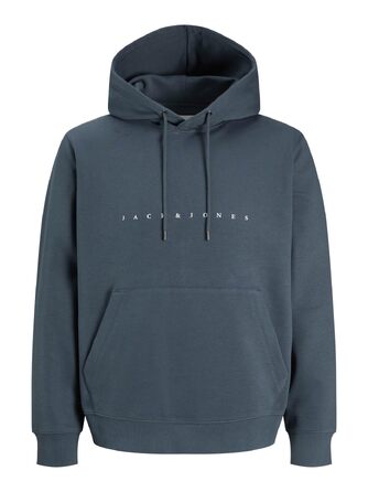 Чоловічий худі Jack & Jones JJESTAR JJ Sweat Hood, Relaxed Fit, колір Turbulence (розмір 6XL)