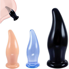 Анальний масажер Youxclian Riesen XXL з присоскою для чоловіків та жінок. Масажер простати, анальні кулі, дилататор ануса, чорний.