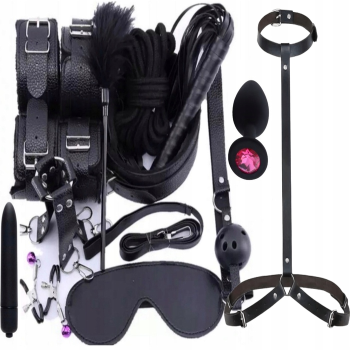 BDSM-набір Reelu багатокольоровий, 12 предметів
