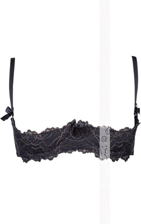 Axami V-5891 Meteorite Hebe BH: чорна мереживна бюстгальтер з регульованими бретелями, розмір EU 75E