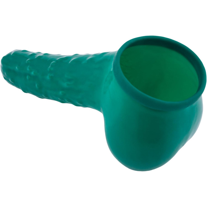 Штучний презерватив-чохальце TOYLIE з дизайном огірка, довжина 13 см