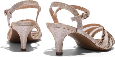 Жіночі босоніжки-туфлі DREAM PAIRS на низьких підборах, золотисті, розмір 40 EU