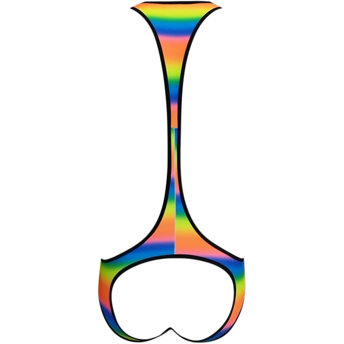 Боді для чоловіків SRZYMJ: спортивний костюм для тренувань, боксерські шорти, комплект нижньої білизни, Y-подібний відкритий спин, білий, L