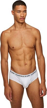 Чоловіча футболка Karl Lagerfeld з логотипом (X3), чорна (M, білий)