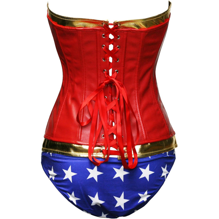 Костюм Bslingerie® з паєтками: корсет, шорти (корсаж, корсет з кісточками)