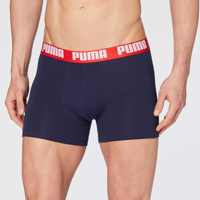 Боксерки чоловічі Puma Basic (5 шт. в упаковці), блакитний/сірий/меланж, розмір M