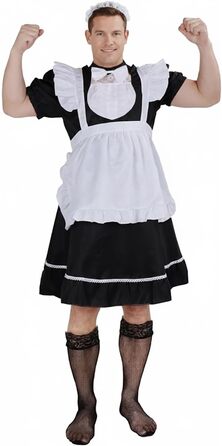 Костюм покоївки для чоловіків CoolChange Witzges | Карнавальна маскарадна сукня для вечірки | Розміри: M, L, XL