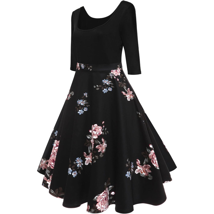 Сукня жіноча AXOE у стилі 60-х, Rockabilly, рукав 3/4, колір 4, розмір L