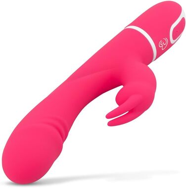 Вібратор Rabbit, подвійна стимуляція, 10 режимів вібрації - Рожевий