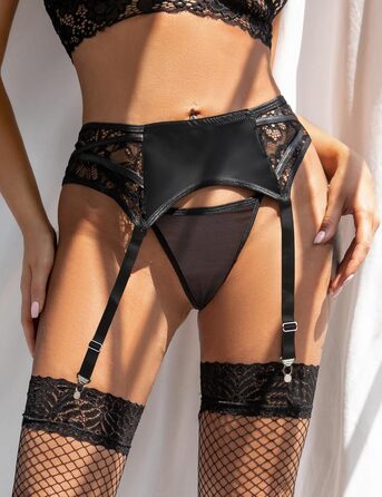 Набір ремінців для панчіх, великий розмір, з 4 металевими кліпсами для панчіх до коліна, чорний, стиль 2: чорний (4 ремінці), 4X--Large