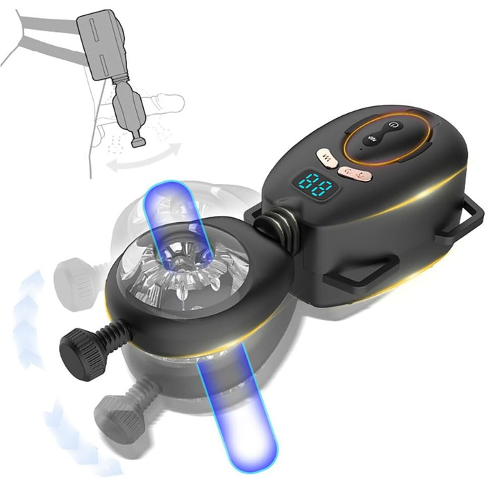 Мастурбатор для чоловіків BDSM з фіксацією на поясі, 9 режимів, сексуальні іграшки для чоловіків