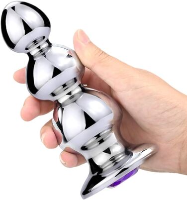 Анальний плагін з нержавіючої сталі з кулями - іграшка для дорослих, SM для жінок, пар, чоловіків