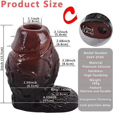 Реалістичний пеніс-чохли з силікону, пеніс-рукав з товстим мошонкою, пеніс-чохол, 6 стилів на вибір, чоловічий екстендер для збільшення пеніса, SM, сексуальні іграшки (колір м'яса, C)