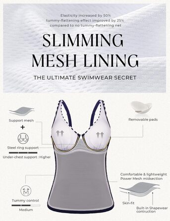 Топ для купальника Tankini Hanna Nikole з животом, зав'язками на грудях, V-подібним вирізом та принтом леопарда, S