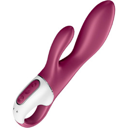 Satisfyer Rabbit Heated Affair Connect – вібратор-кролик з підігрівом та Bluetooth, 20.5 см, червоний