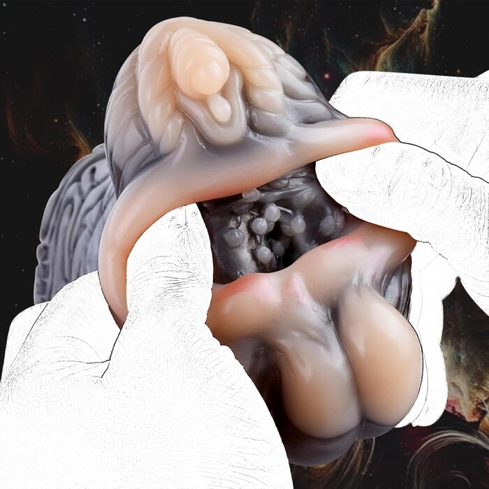 Реалістичний мастурбатор Seckoe Tier Taschenmuschi з анімальною вагіною (золотий)