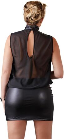 Сукня жіноча прозора чорна Cottelli Collection, Sexy XXL, Чорний (Nero 001)