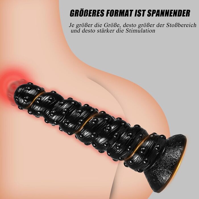 Анальний дилда BDSMAGE XXL, діаметр 9 см. Великий анальний плаг для жінок та чоловіків. Еротичні іграшки для пар. Чорний колір