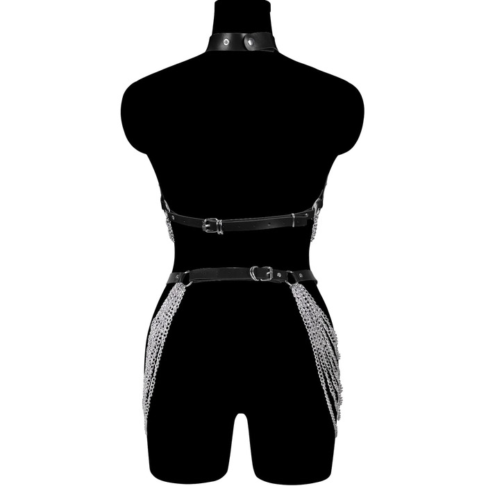 Жіночий корсет-зачіп для панчіх з ремінним поясом у стилі панк, чорний, аксесуар для вечірок та танців