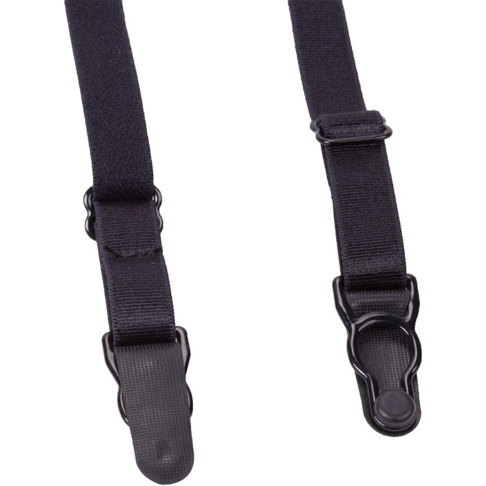 Чорний ремінь на стегна Aneliya Simplicity з металевими затискачами для панчіх, сексуальний стиль