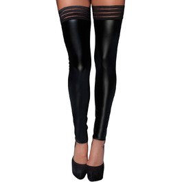 Чорні шкарпетки Noir Wetlook F158, розмір M - ручної роботи