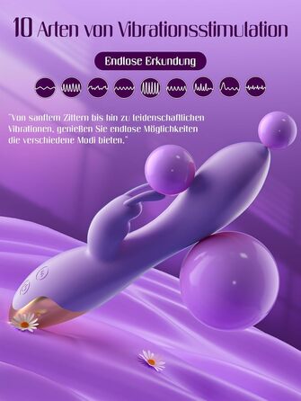 Вібратор для жінок: набір сексуальних іграшок з 10 режимами, G-spot, кліторальний дildo, кольори: чорний, фіолетовий