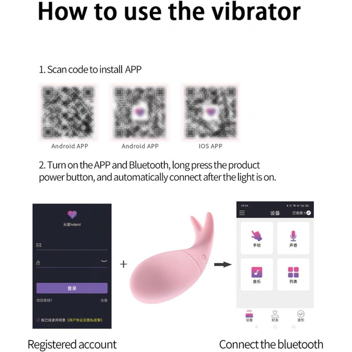 Вібратор з дистанційним керуванням та додатком, 10 режимів вібрації, для жінок, портативний, для стимуляції G-точки, для пар, рожевий