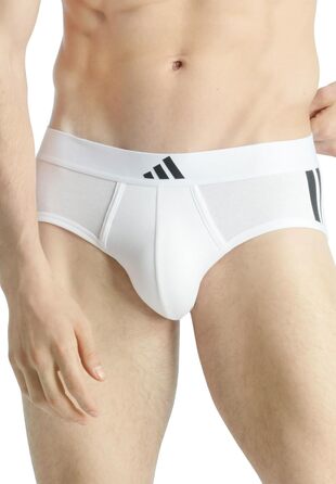 Труси чоловічі Adidas Basic 4 шт. (Білий / Чорний, M)