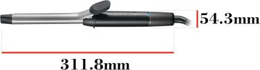Поворотний плойка-керлер для волосся Remington Pro Spiral Curl CI5519 (19 мм) з керамічним турмаліновим покриттям, цифровим дисплеєм до 210°C та затискачем для створення вузьких та чітких кучерів