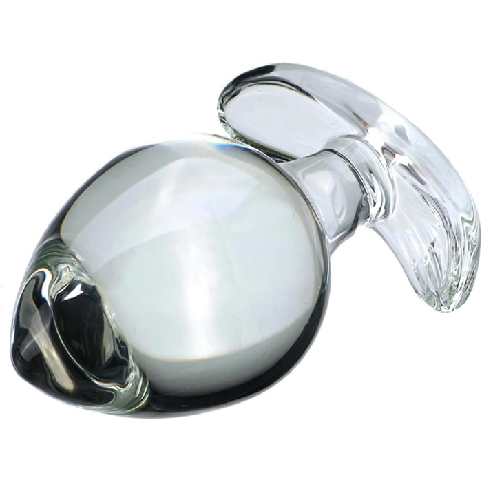 Анальний масажер MSTMAZZ з скла, XXL, для чоловіків та жінок, простата, прозорий, великий, анальні кульки