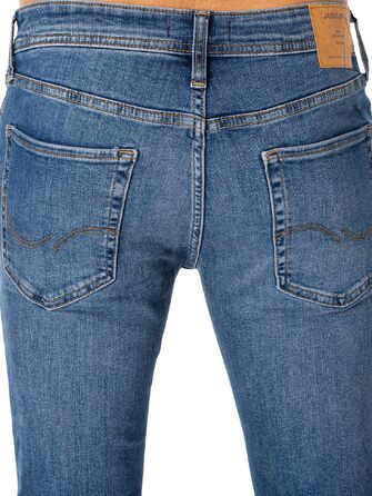 Чоловічі вузькі джинси Skinny Jack & Jones JJILIAM JJORIGINAL синього кольору, 36W / 32L