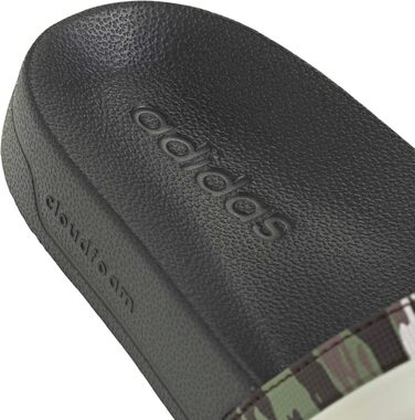 Чоловічі тапочки-шльопанці adidas Adilette Shower Velcro Core Black / Alumina Tent Green, розмір 38 EU