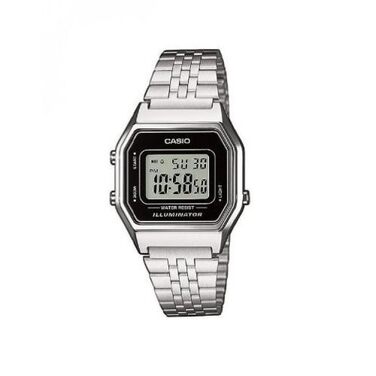 Жіночий наручний годинник Casio Collection Retro LA680WEA (Чорний/Сірий)