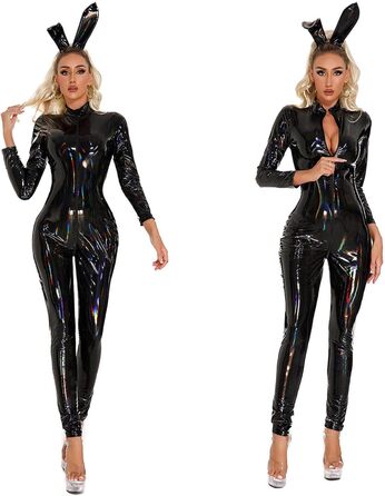 Комплект спідньої білизни з корсетом та V-подібним вирізом, чорний латекс, великі розміри, підтягує груди, для дорослих