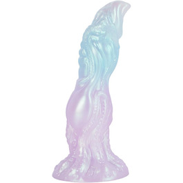 Анальний вібратор Yasexx Fantasy Monster - силіконовий дildo з присоскою для чоловіків та жінок (блакитний, L/M)