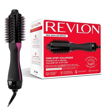 Фен-правитька Revlon Salon One-Step 2-в-1 для короткого та середнього волосся, іонізація та керамічне покриття, RVDR5282UKE, чорний