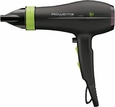 Фен для волосся Rowenta Eco Intelligence CV6030 з підсиленням повітряного потоку, регульовані рівні температури, чорний