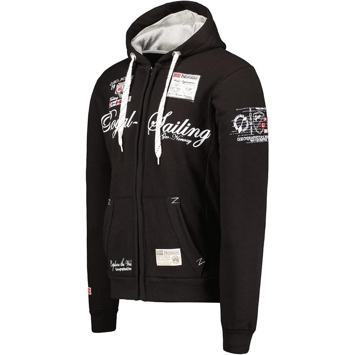 Чоловічий світшот Geographical Norway Fighter чорного кольору, розмір XL