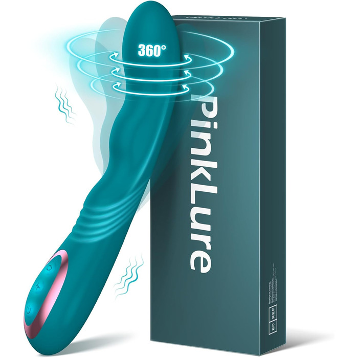 Вібратор для жінок G-точка з 3 режимами ротації та 10 вібраційними режимами, тихий дільдо вібратор, XL