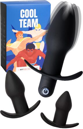 Анальний вібратор MySecretCase Analplug з пультом дистанційного керування, 10 режимів вібрації, USB-зарядка, для чоловіків та жінок