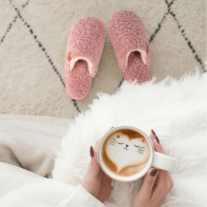 Жіночі домашні капці EverFoams з м'якого штучного альпака, рожеві, розмір 40/41 EU