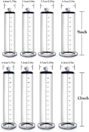 Електрична помпа для збільшення статевого члена Guspiun з LED-дисплеєм, для чоловіків, чорна (12*2.25in)