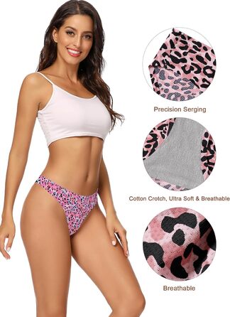 Слідки жіночі безшовні, 5 шт. (M, леопард) - VOENXE