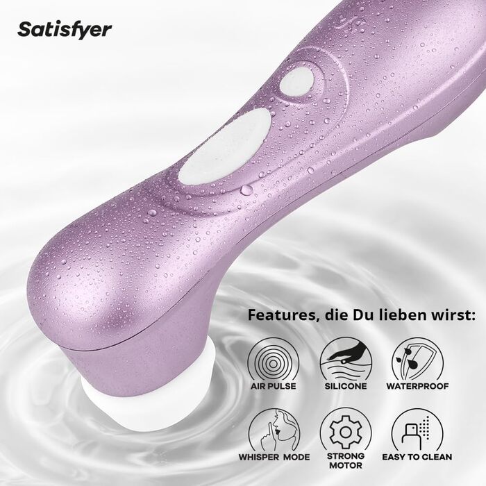 Вібратор клітора Satisfyer Pro 2 | Тиха та потужна стимуляція | Іграшка для дорослих для жінок, фіолетовий колір