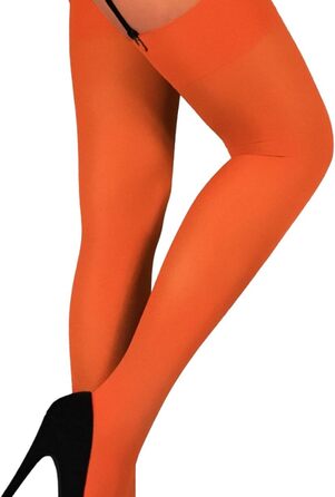 Чулки до коліна MILA MARUTTI для гетра, мікрофібра, 40 ден, помаранчевий/західний колір (смугастий)